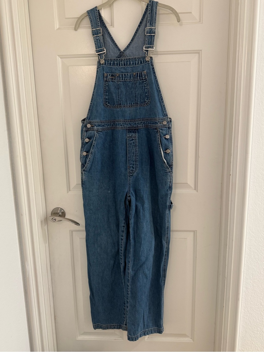 Gap Bib Overalls Womens Medium Vintage Denim Baggy Carpenter 90s Y2K Streetwear